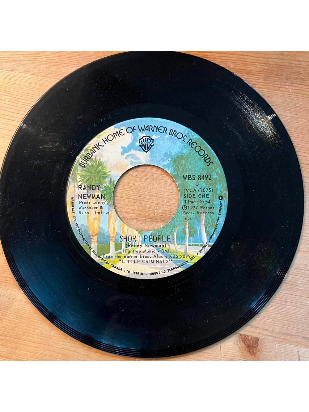 Randy Newman - Short People/Old Man on the Farm 45rpm VG+ R11